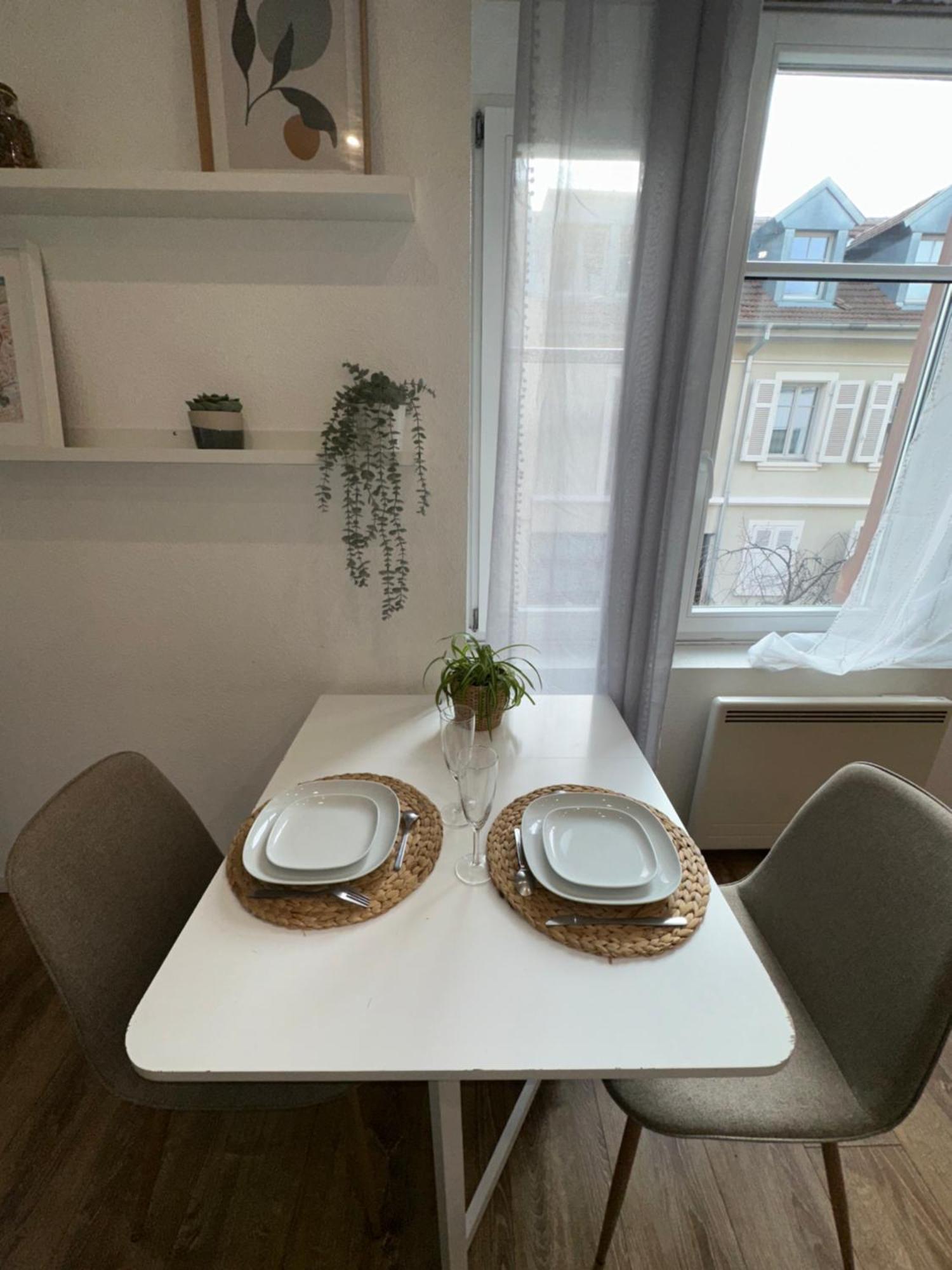 # Le 2 # Tres Beau T3 1Er Etage Tout Confort, Neuf, Mulhouse Centre Zewnętrze zdjęcie