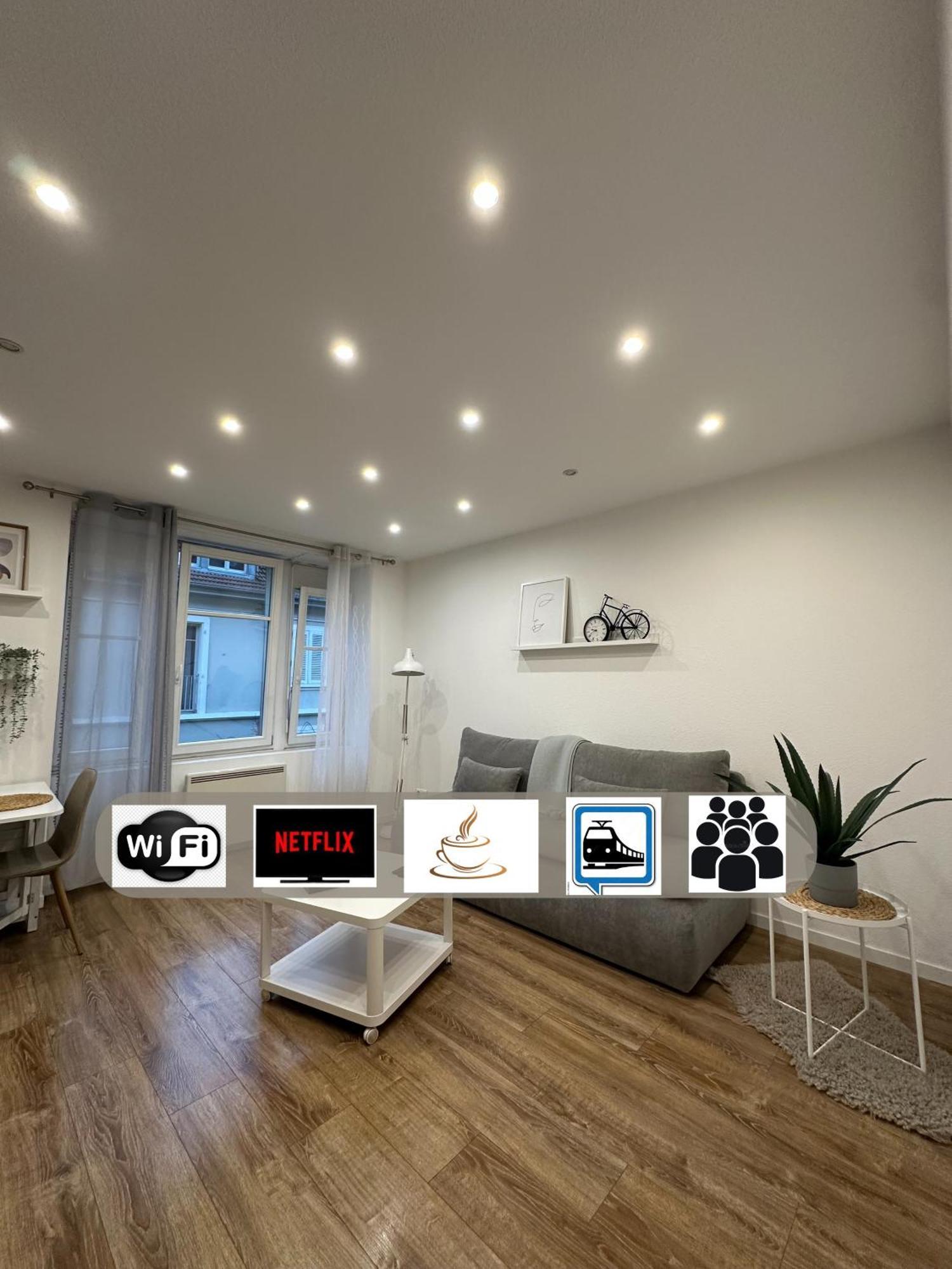 # Le 2 # Tres Beau T3 1Er Etage Tout Confort, Neuf, Mulhouse Centre Zewnętrze zdjęcie